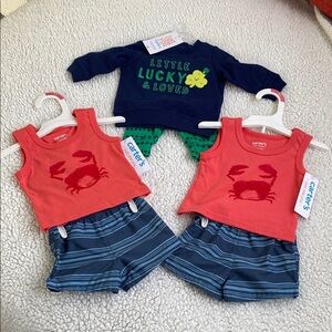 Carter's Kids Matching Sets - Navy, Red, Green